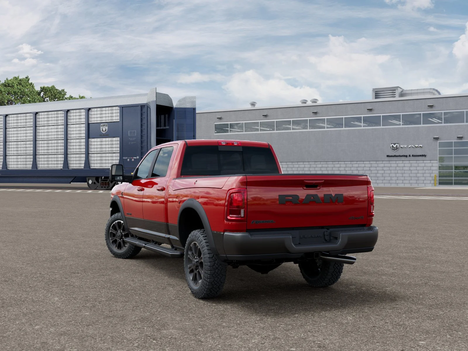 New 2026 Flame Red Clear-Coat Exterior Paint RAM Rebel image 28