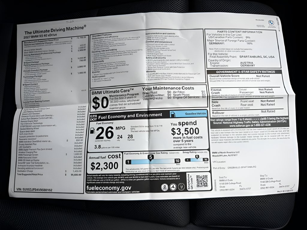 New 2027 Mineral White Metallic BMW  image 26