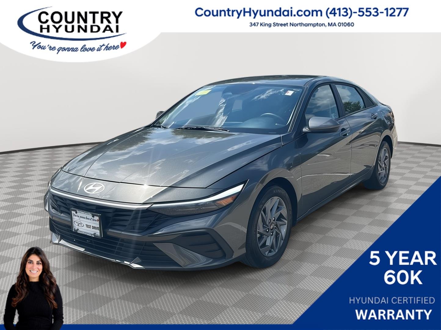 Used 2024 Amazon Gray Hyundai SEL image 1