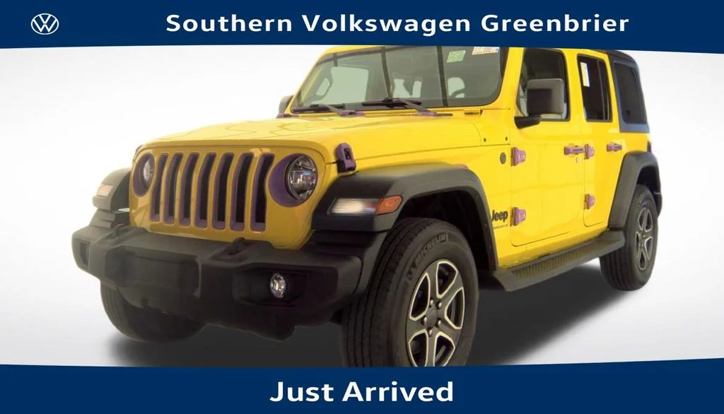 Used 2023 Yellow Jeep Sport S image 1