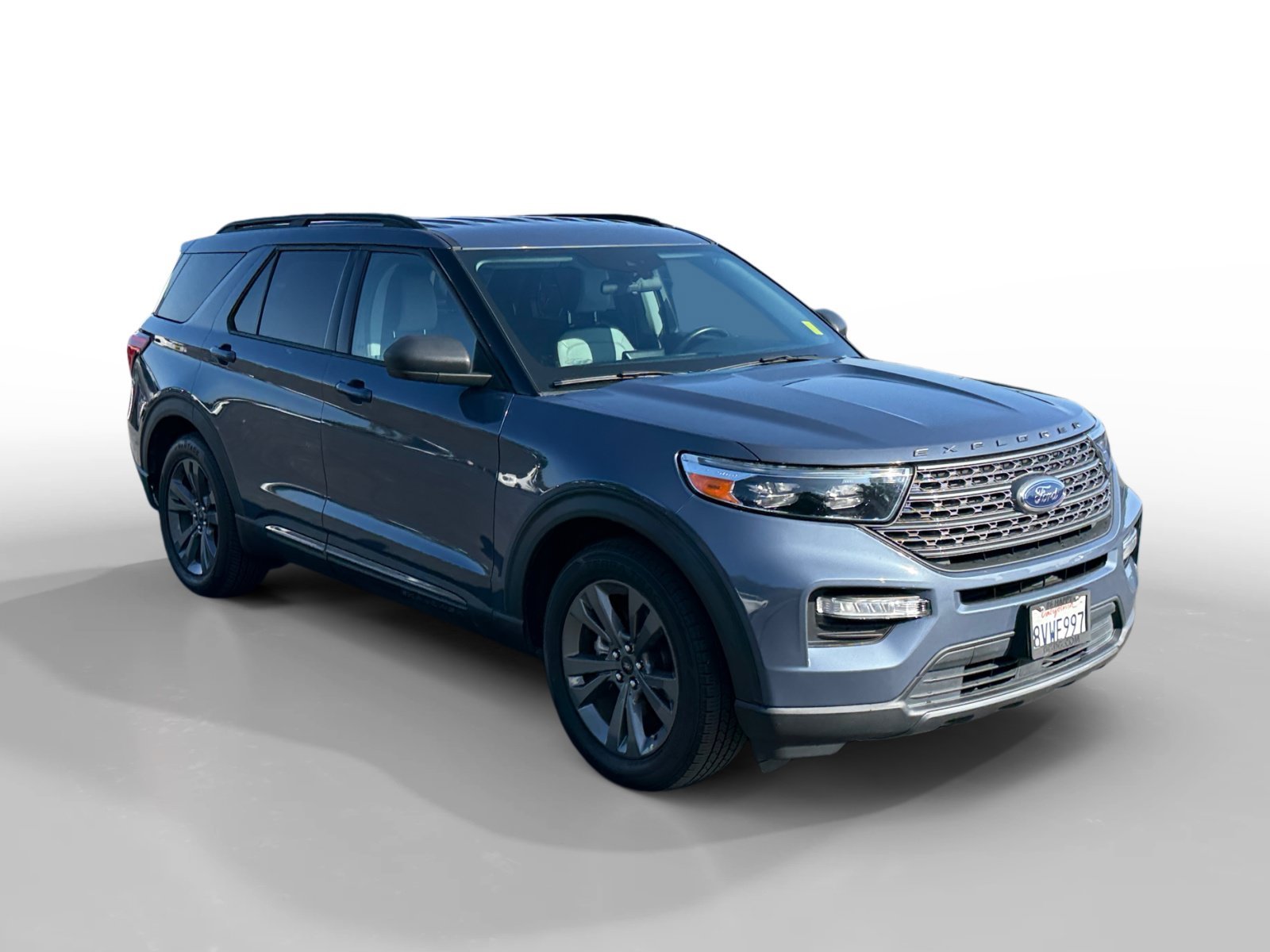 Certified Used 2021 Blue Metallic Ford XLT image 7