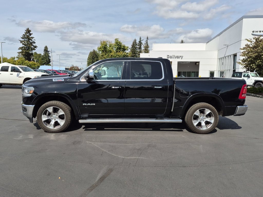 Used 2021 Diamond Black Crystal Pearlcoat Ram Laramie image 2