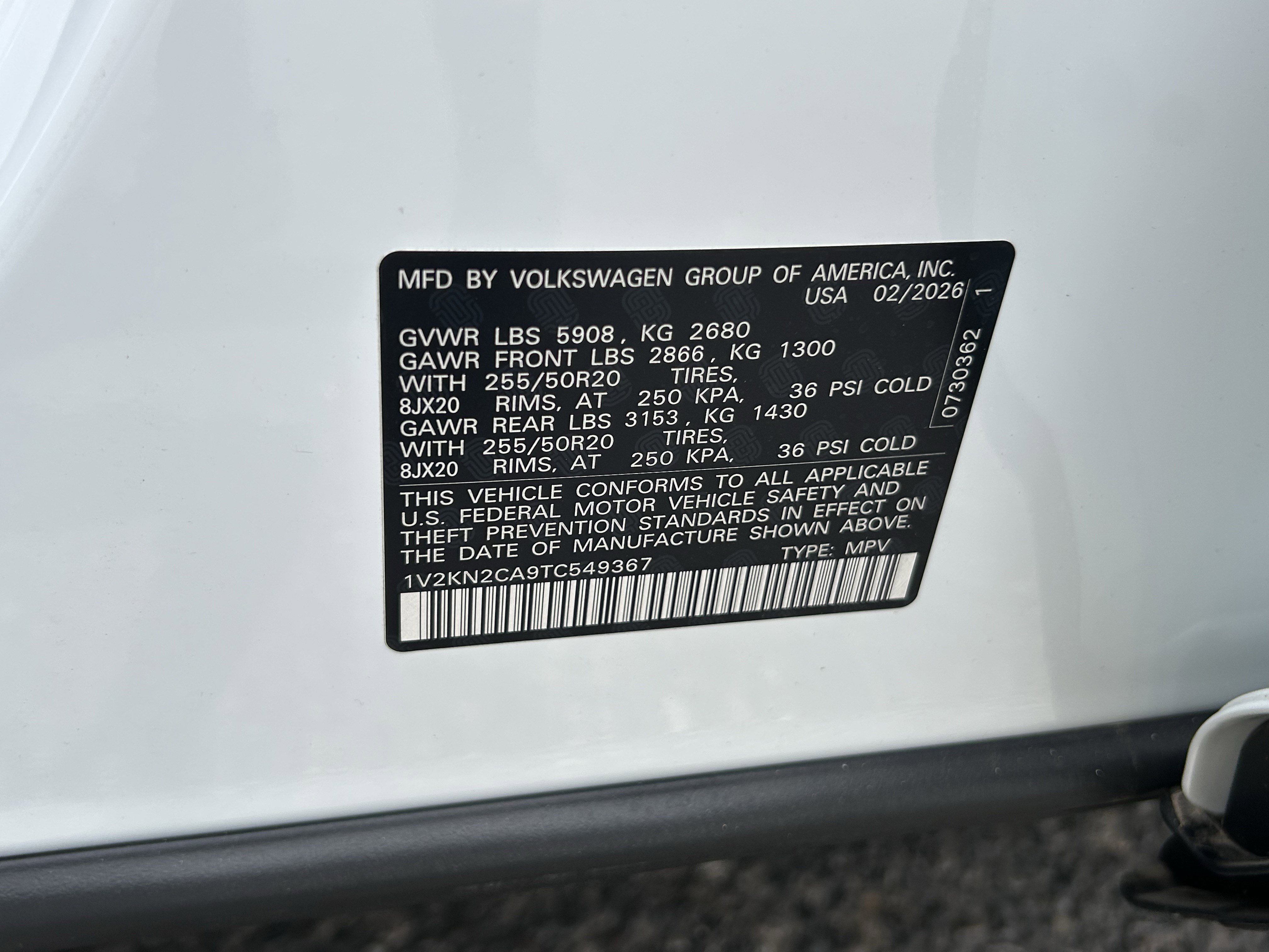 New 2026 Opal White Pearl Volkswagen 2.0T SE w/Technology image 20
