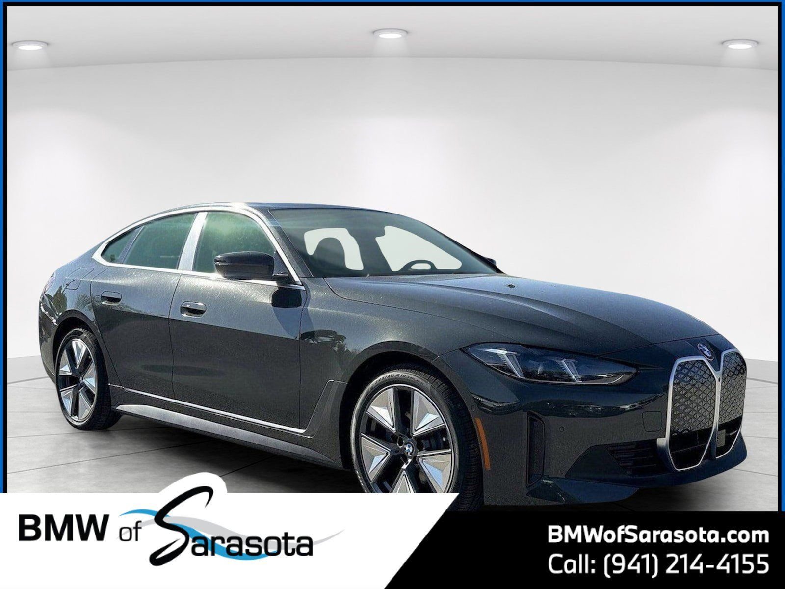 Gray (Dravit Grey Metallic) 2026 BMW i4 eDrive40 Gran Coupe FWD Sedan Rear-Wheel Drive