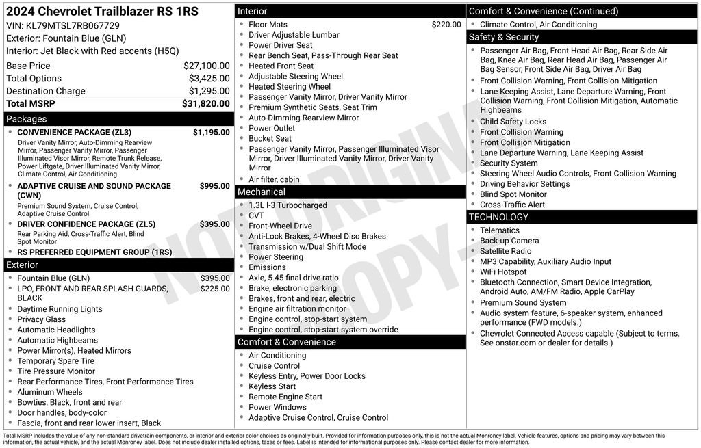 Used 2024 Blue Chevrolet RS image 6