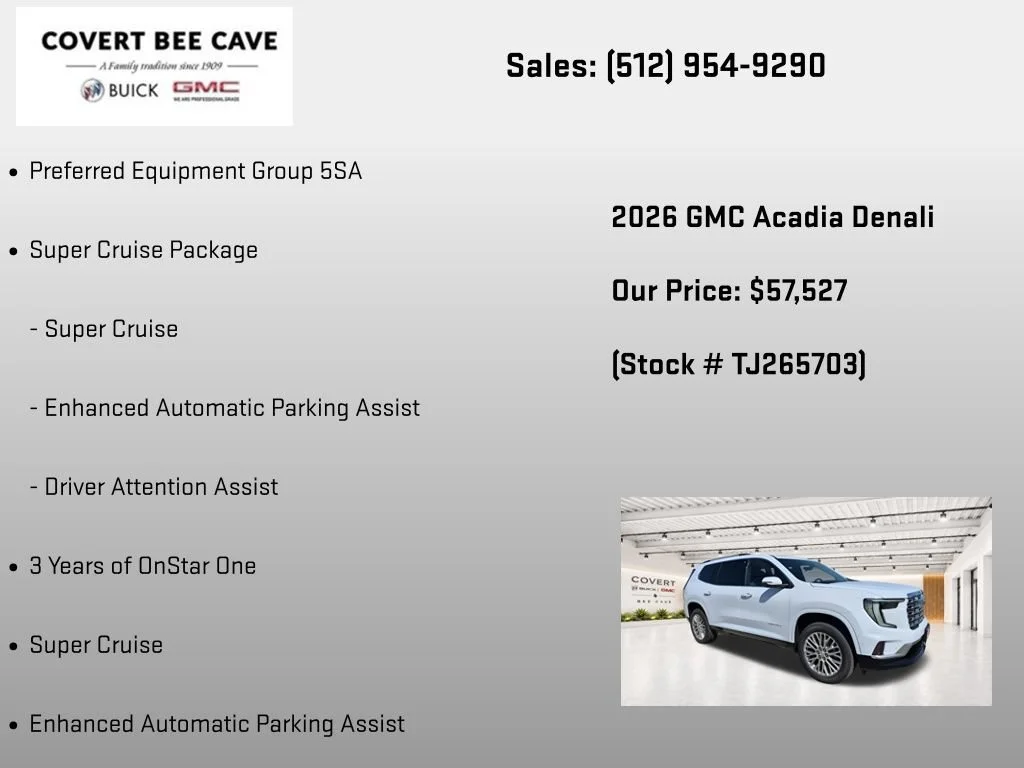 New 2026 Glacier White Tricoat GMC Denali image 7