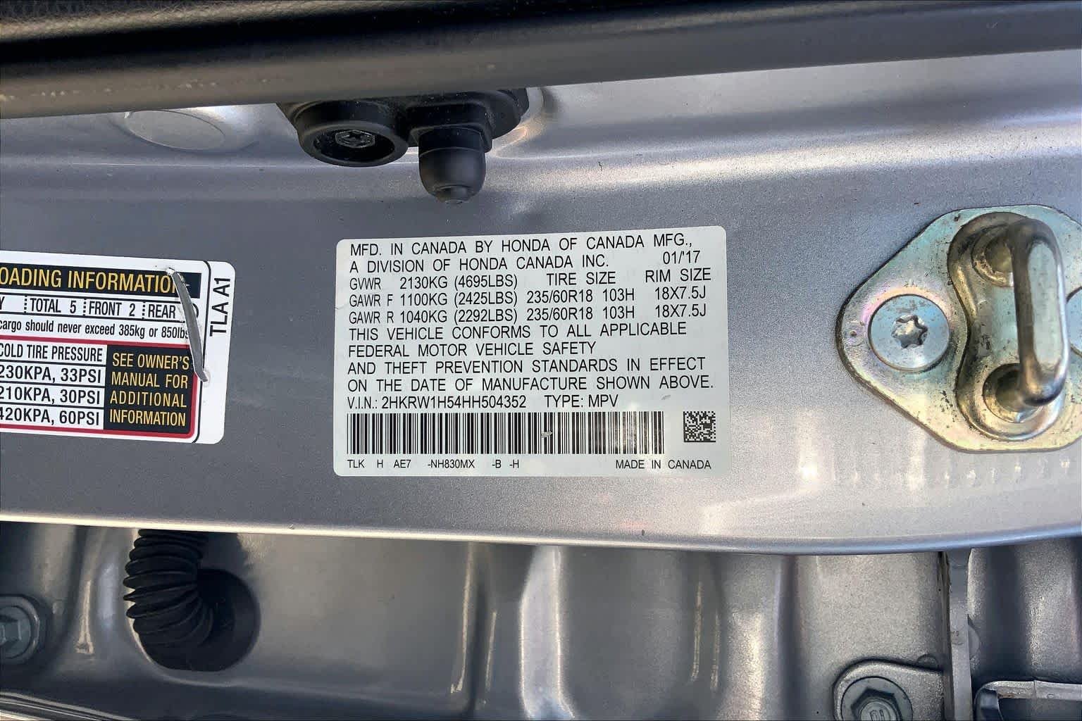 Used 2017 Lunar Silver Metallic Honda EX image 31