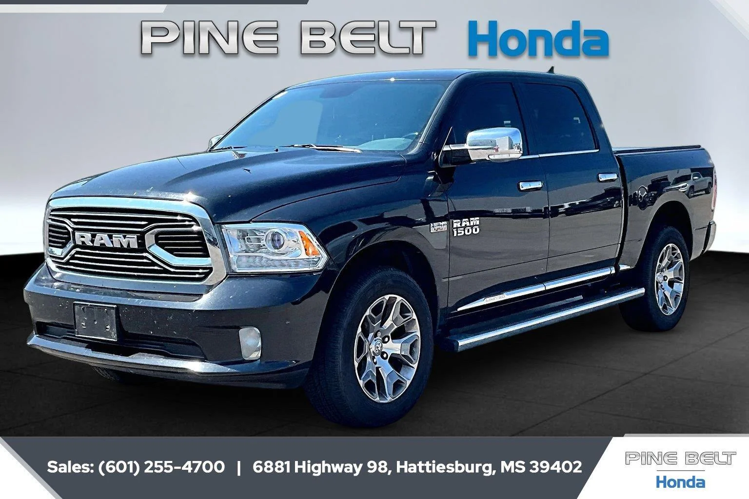 Used 2017 Brilliant Black Crystal Pearlcoat Ram Limited image 1
