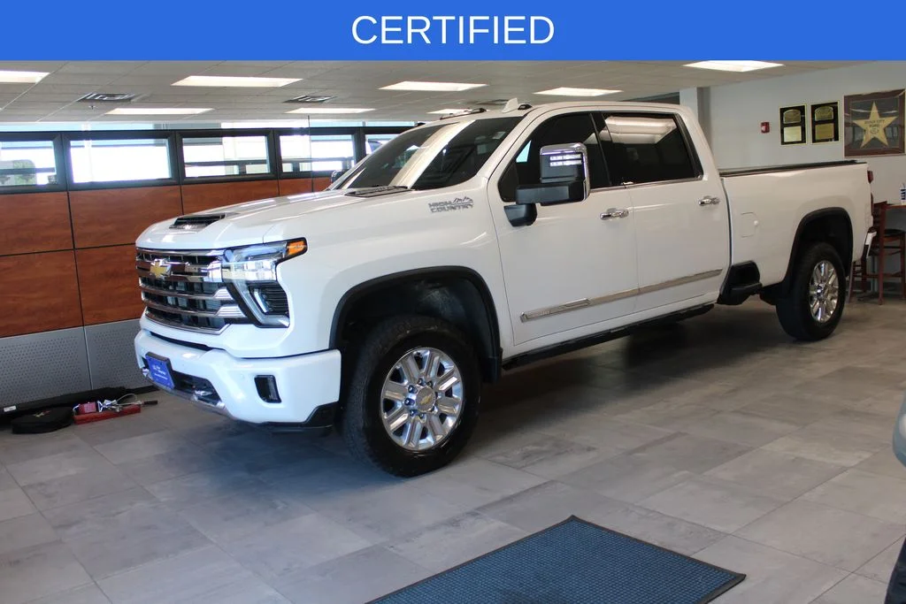 Certified Used 2024 Iridescent Pearl Tricoat Chevrolet High Country image 1