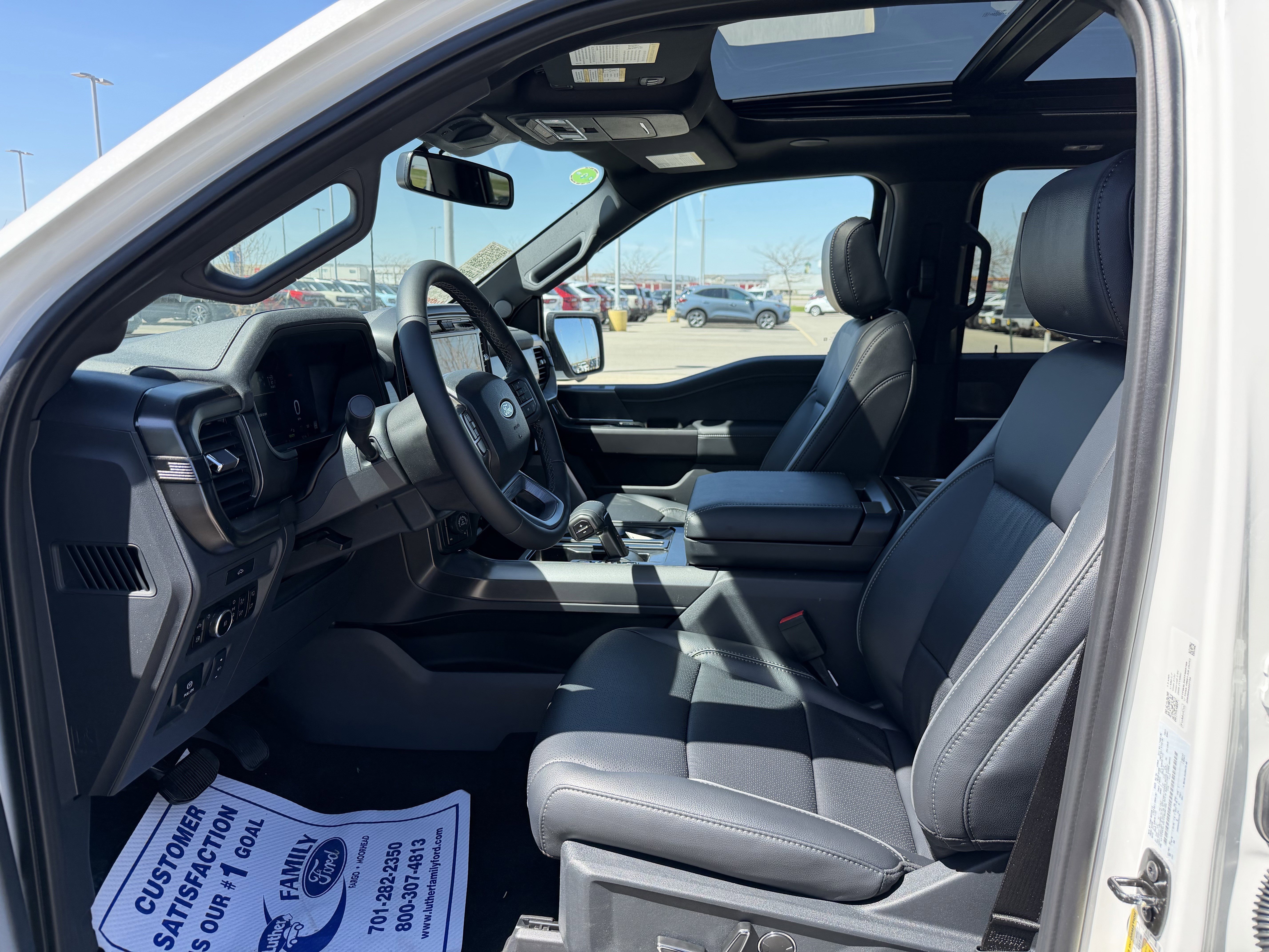 New 2026 Star White Metallic Tri-Coat Ford LARIAT image 5