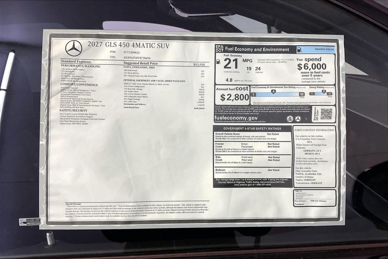 New 2027 Dark Petrol Mercedes-Benz GLS 450 image 18