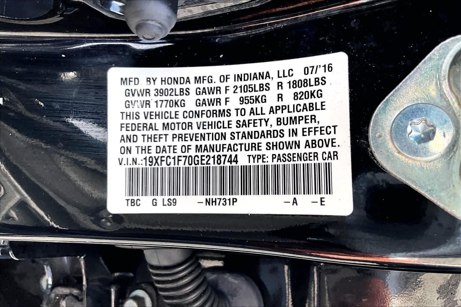 Used 2016 Crystal Black Pearl Honda EX-L image 33