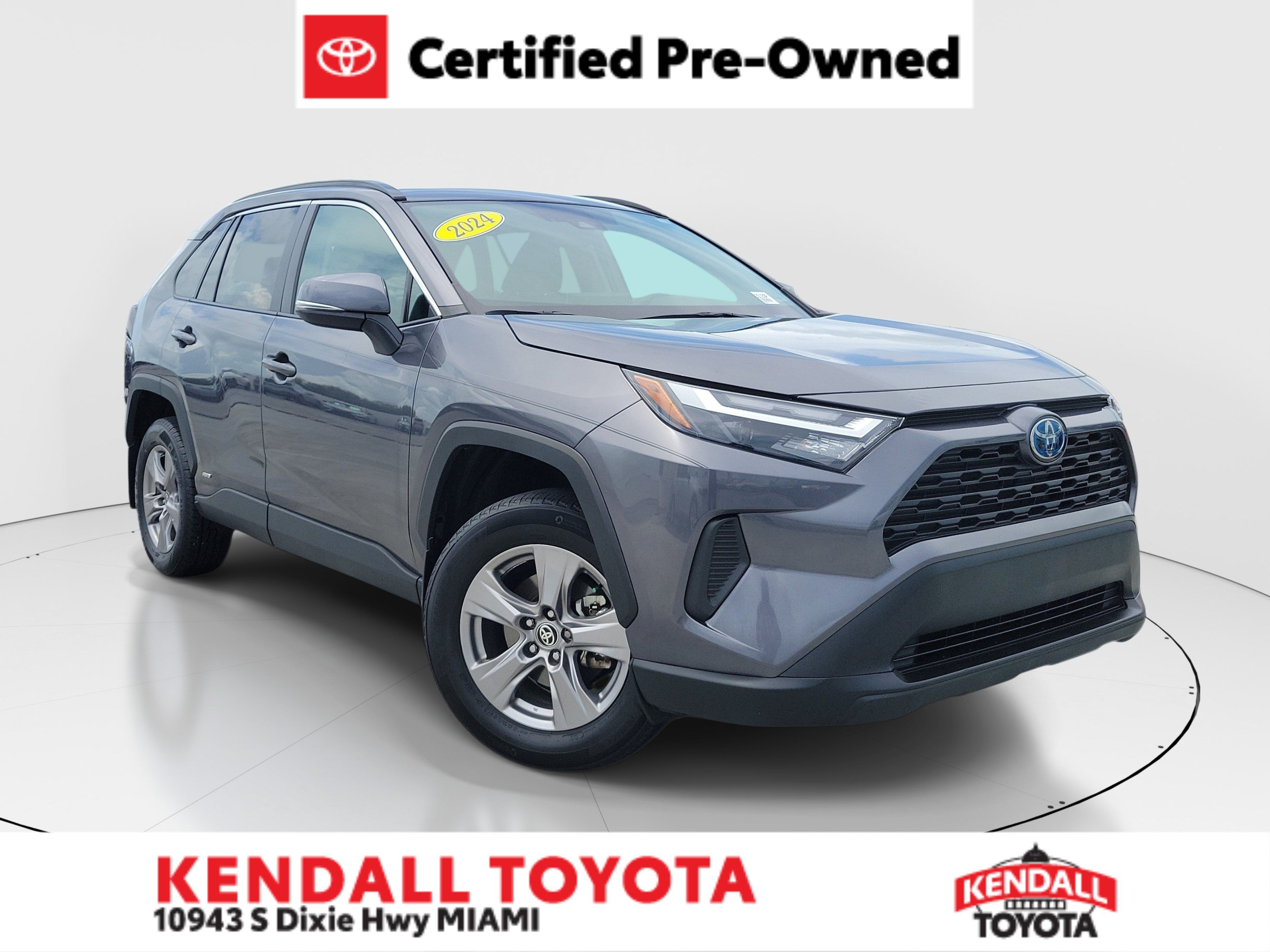 Certified Used 2024 Magnetic Gray Metallic Toyota Hybrid XLE image 1