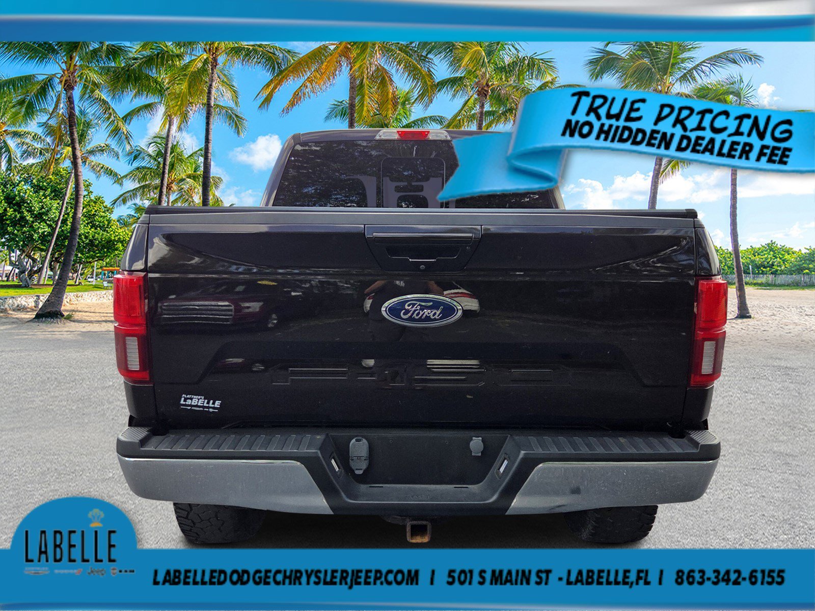 Certified Used 2020 Agate Black Metallic Ford V8 FFV Crew Cab Lariat image 4