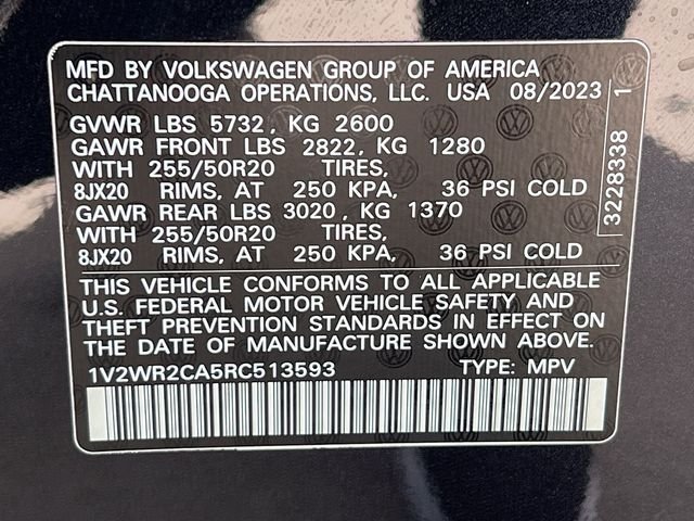 Used 2024 Black Volkswagen 2.0T SE w/Technology image 35