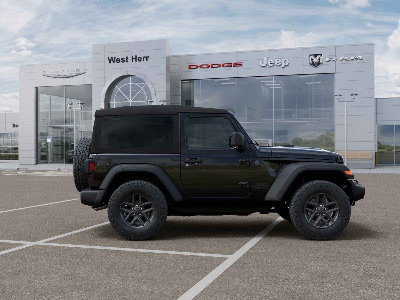 New 2026 Black Clear-Coat Exterior Paint Jeep WRANGLER 2-DOOR SPORT S image 21