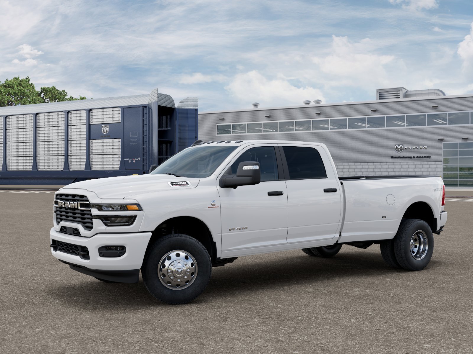 New 2026 Bright White Clear-Coat Exterior Paint RAM BIG HORN image 3