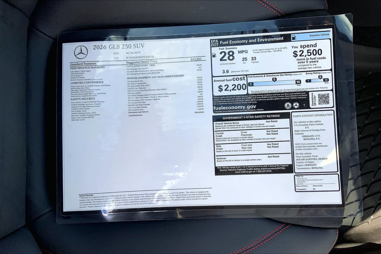 New 2026 Mountain Grey Metallic Mercedes-Benz GLB 250 image 16