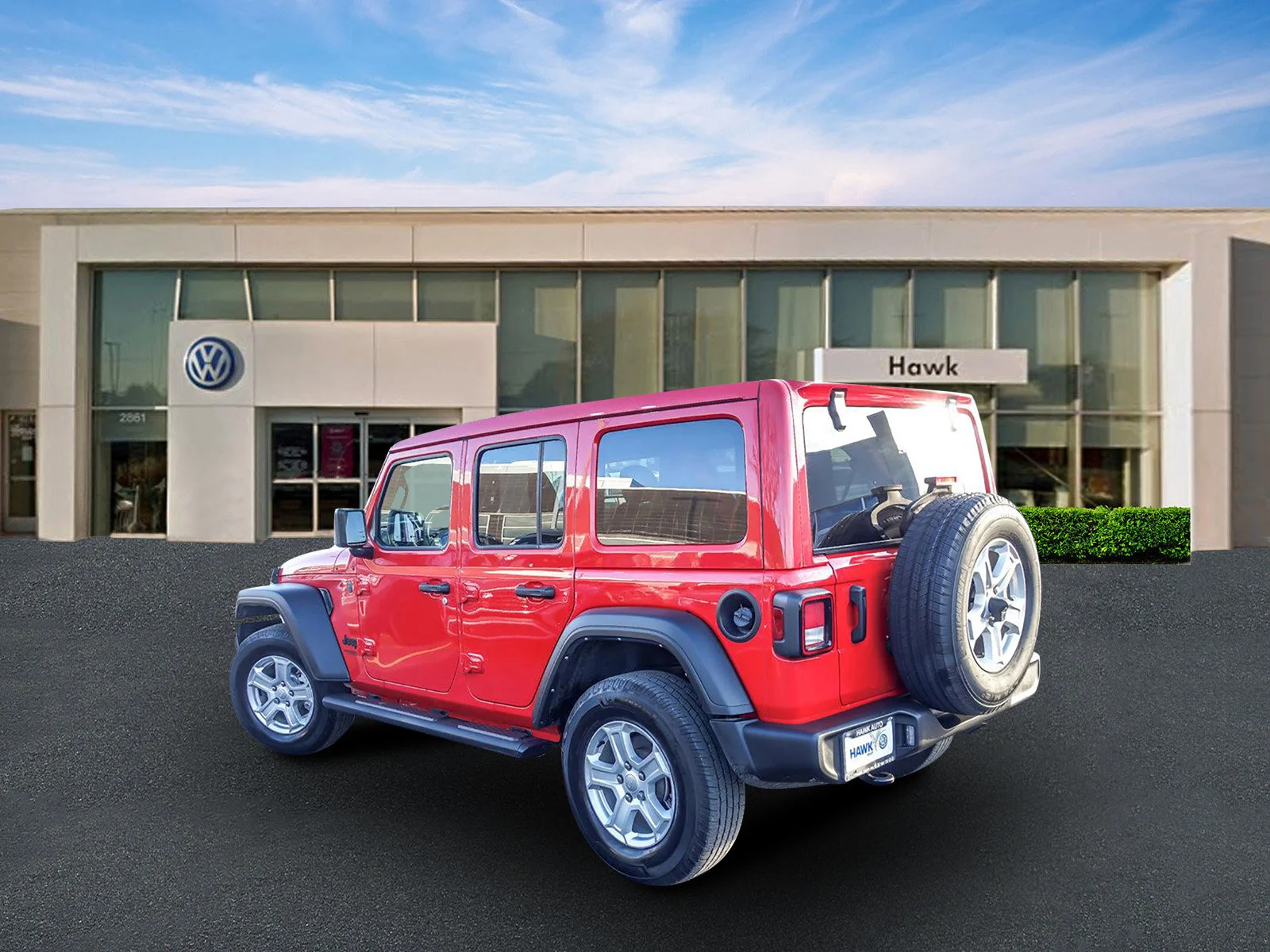 Used 2022 Firecracker Red Clearcoat Jeep Unlimited Sport S image 4