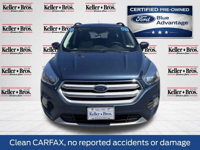 Certified Used 2018 Blue Metallic Ford SE image 2
