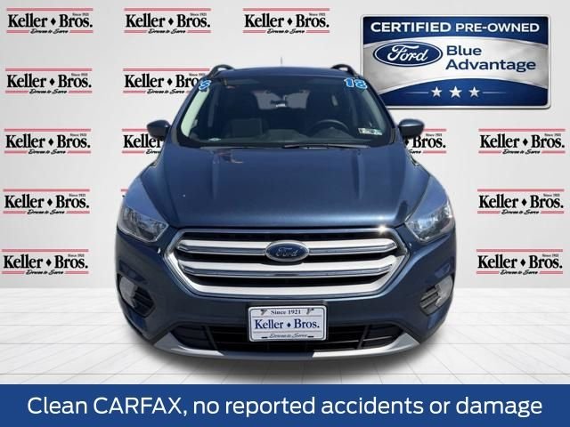 Certified Used 2018 Blue Metallic Ford SE image 2