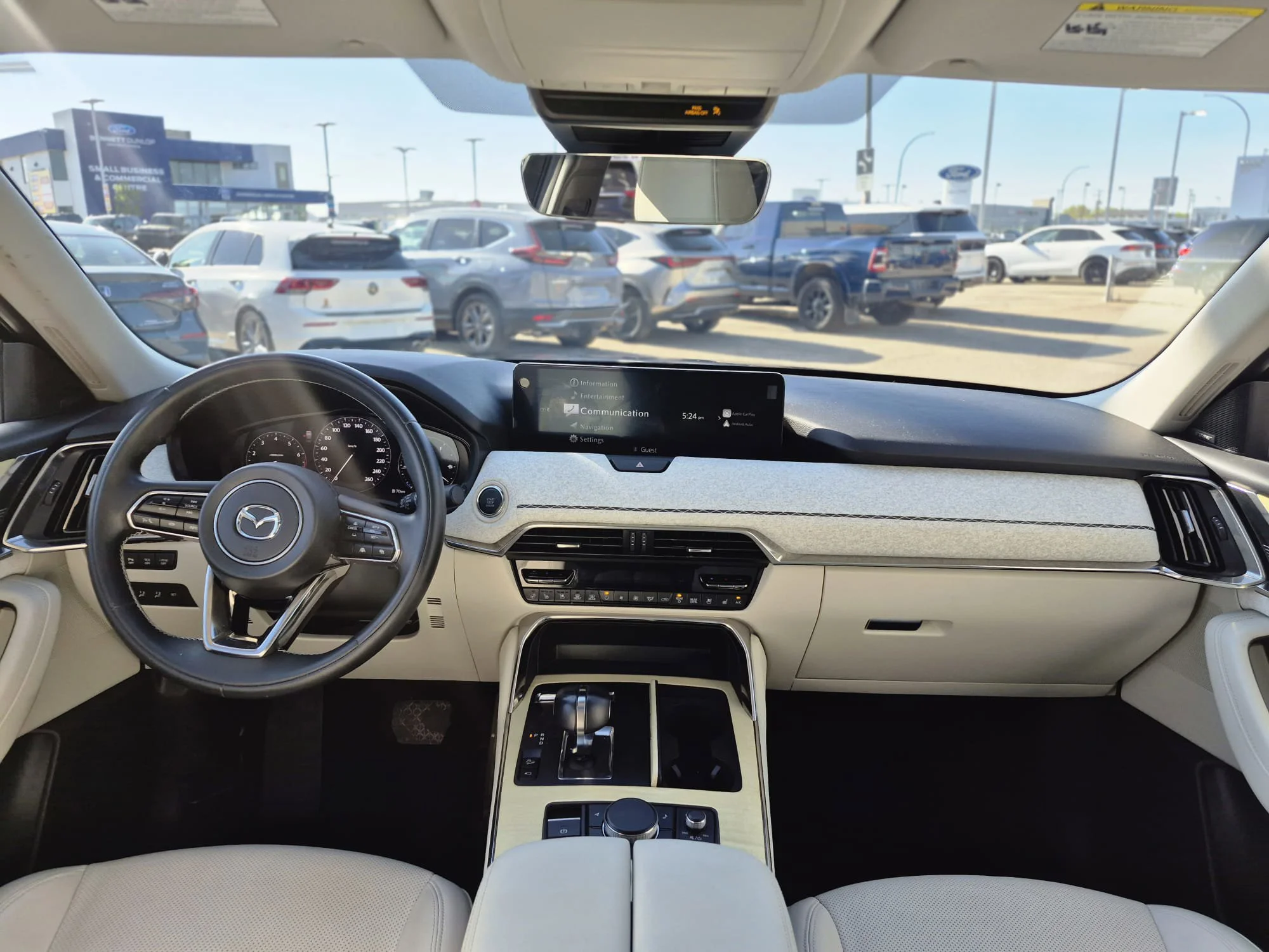 Certified Used 2024 Artisan Red Metallic Mazda Signature AWD*7 Pass | Adaptive Cruise | Nav | 360 Cam | Cooled Leather | Pano Roof | Htd Wheel image 10