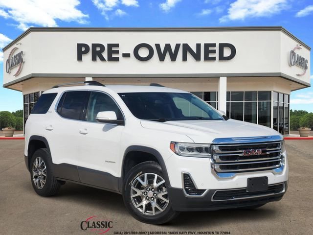 Summit White 2023 GMC Acadia SLE AWD SUV / Crossover Four-Wheel Drive