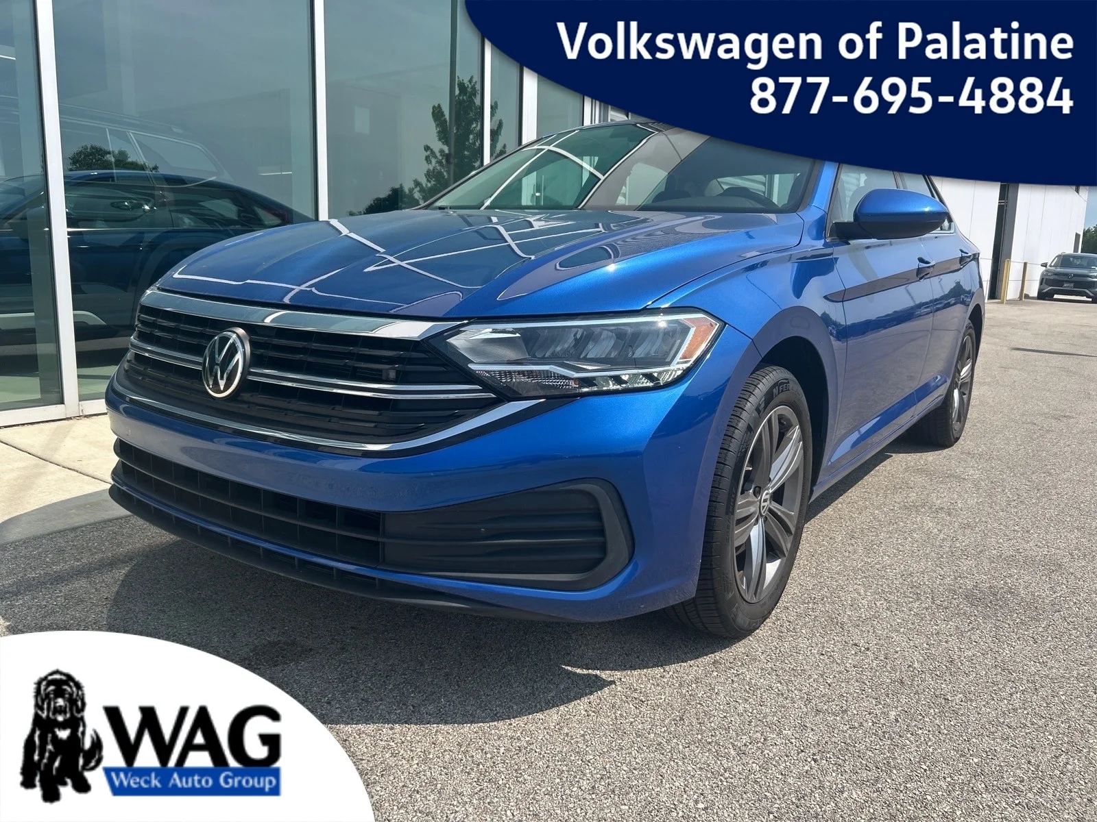 Used 2023 Blue Volkswagen SE AUTO image 1