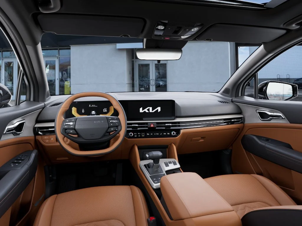 New 2027 Glacial White Pearl / Black Ro Kia X-Line image 14