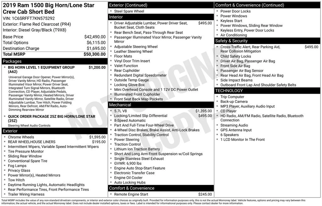 Used 2019 Red Ram Big Horn/Lone Star image 32