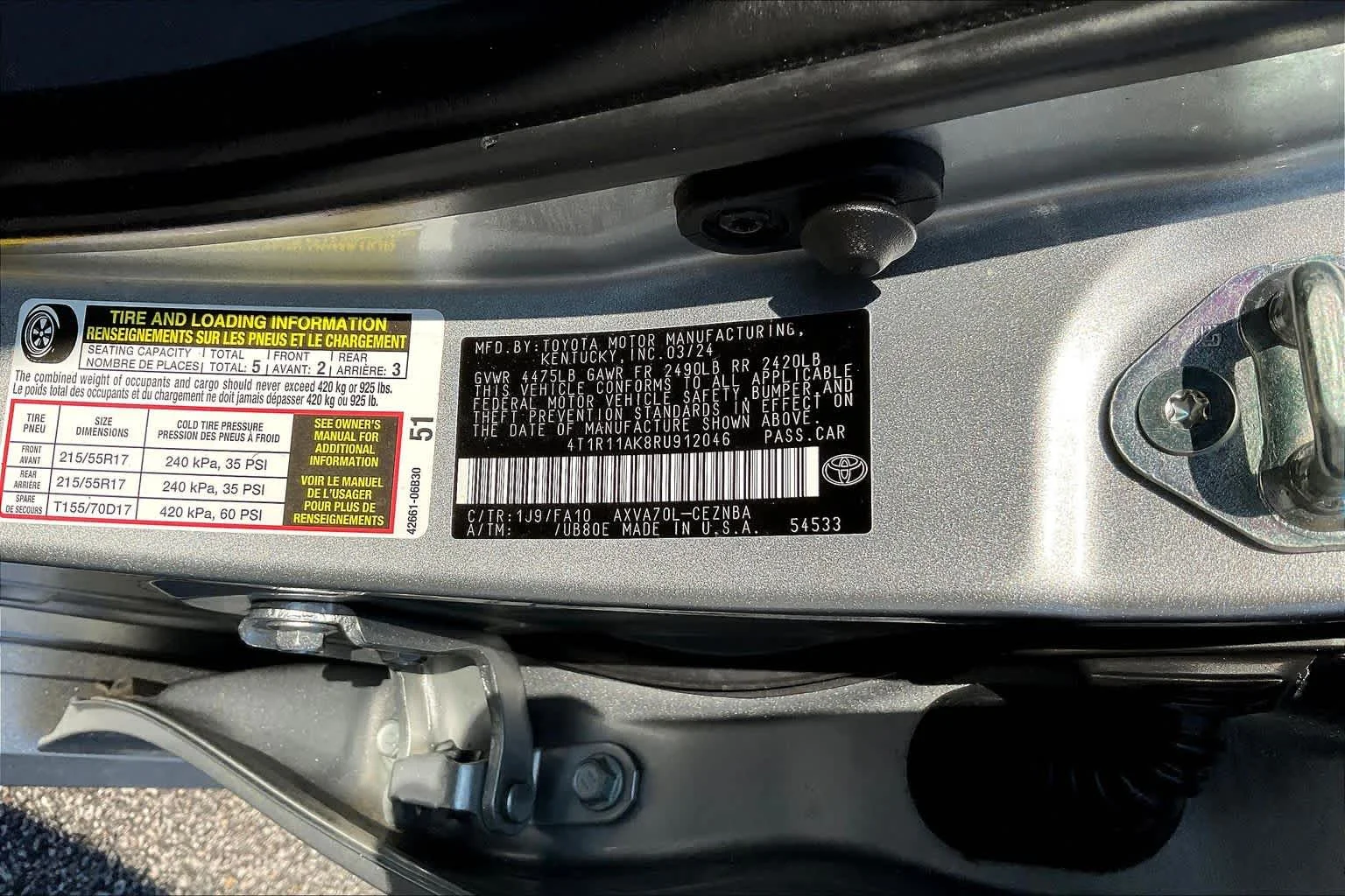 Used 2024 Celestial Silver Metallic Toyota LE image 34