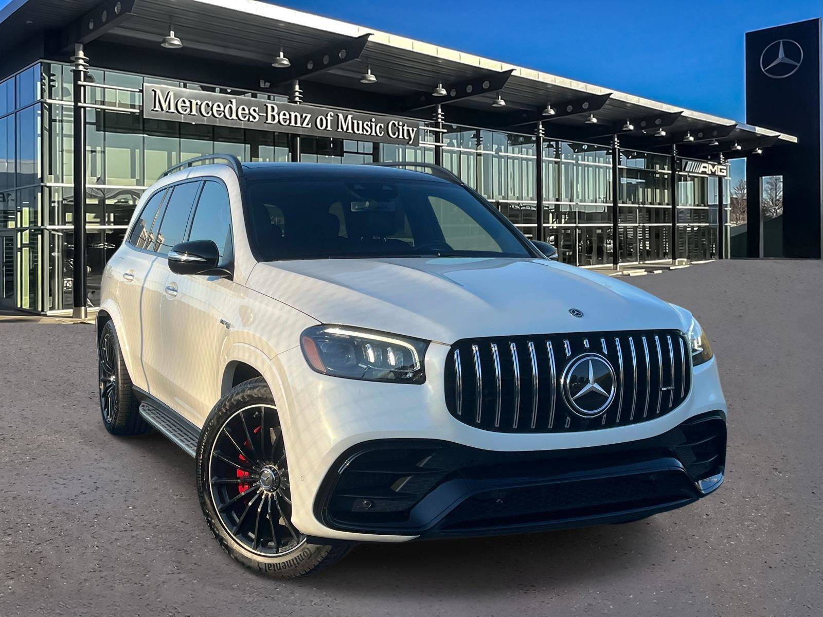 Certified Used 2021 Diamond White Metallic Mercedes-Benz GLS 63 AMG® image 1