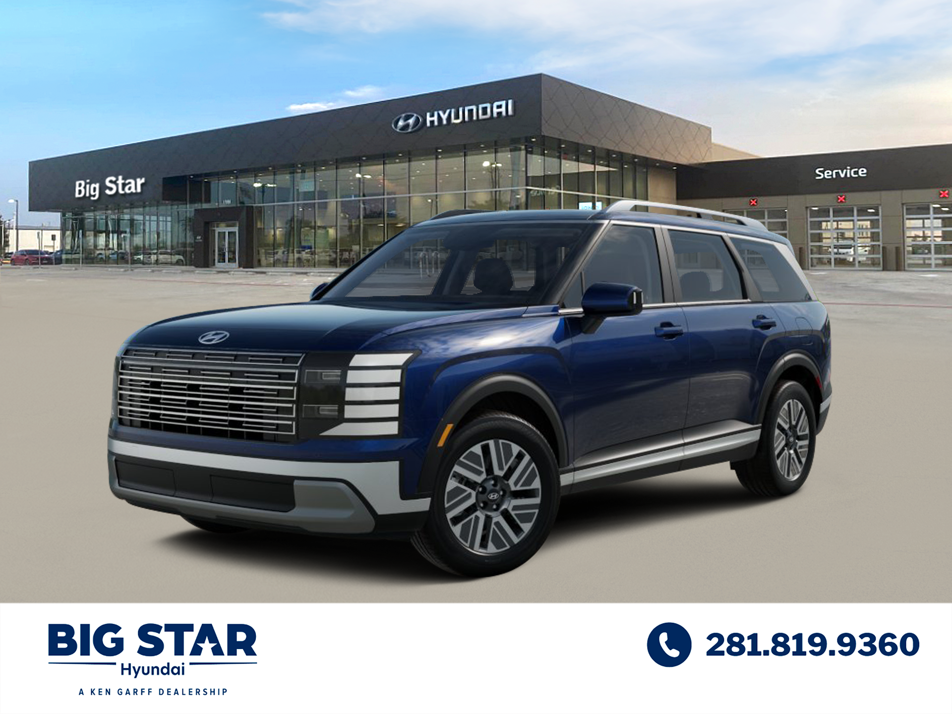 New 2026 Classy Blue Pearl Hyundai Blue SEL 8P image 14