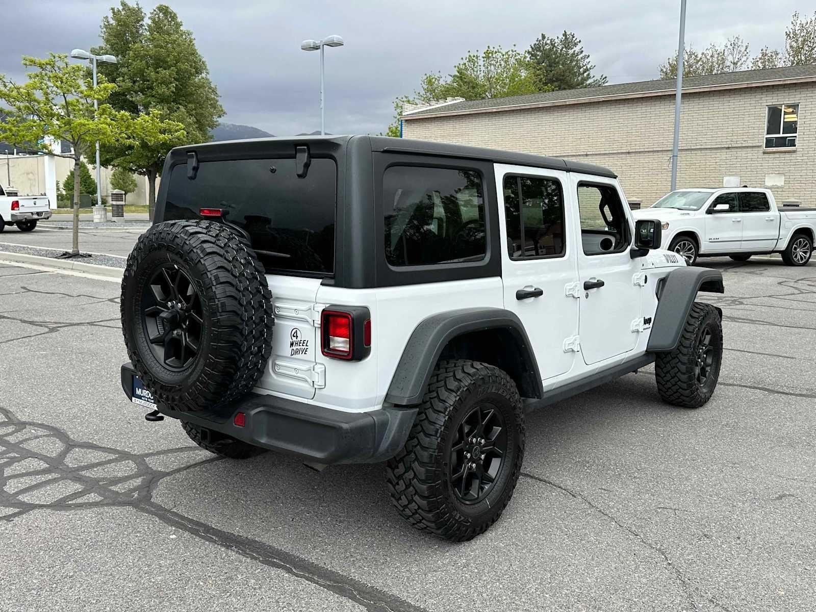 Used 2025 Bright White Clearcoat Jeep Willys image 12