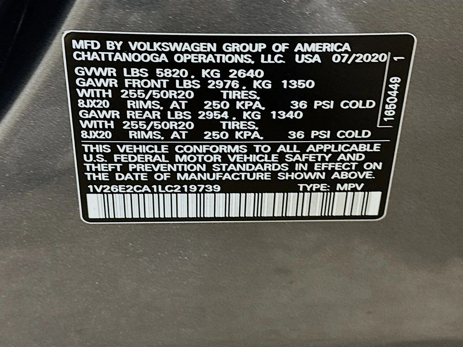 Used 2020 Gray Volkswagen  image 48