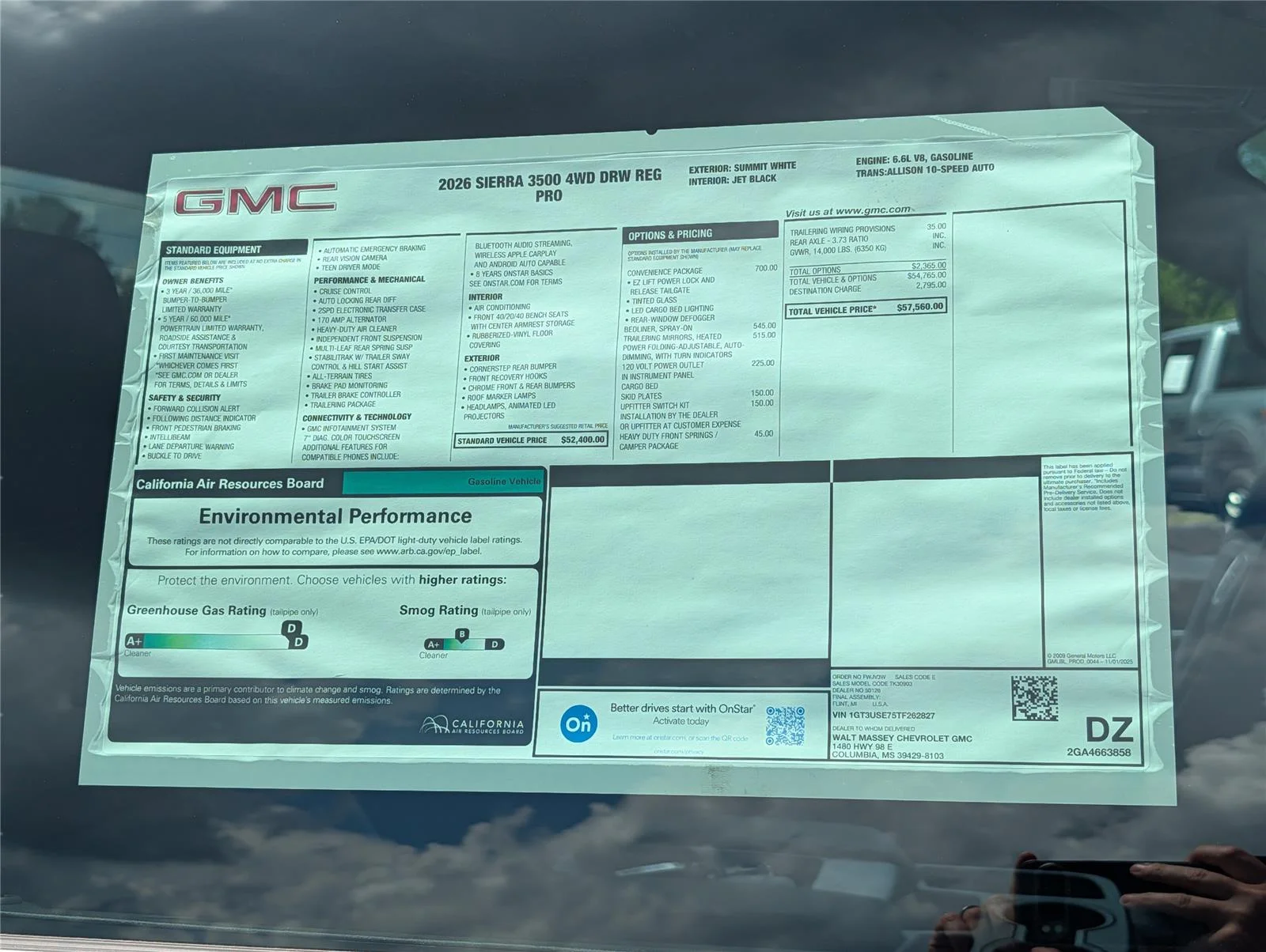 New 2026 Summit White GMC Pro DRW image 11
