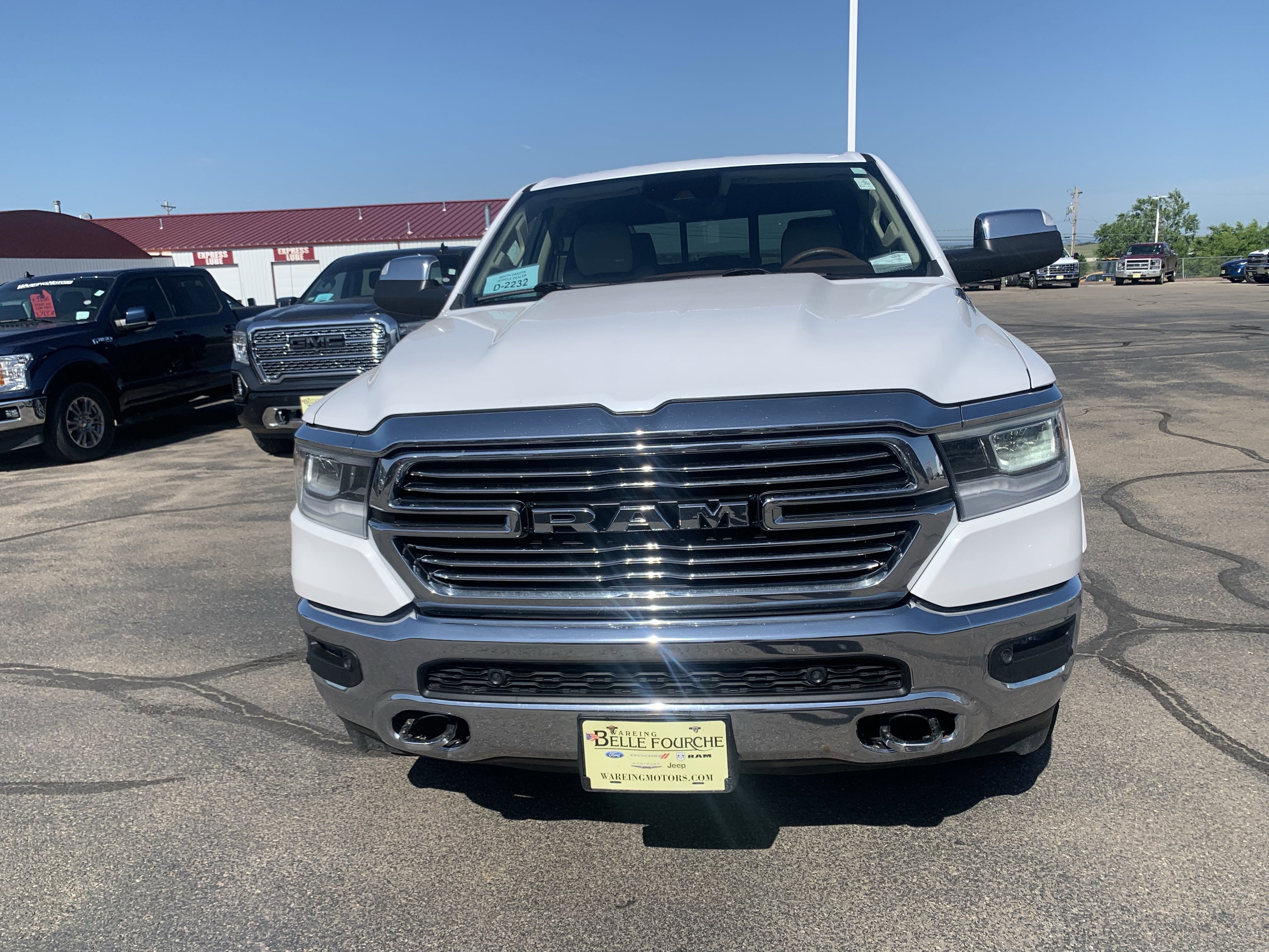 Used 2021 Ivory White Tri-Coat Pearlcoat Ram Laramie image 4