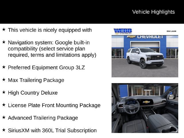 New 2026 Polar White Tricoat Chevrolet High Country image 2