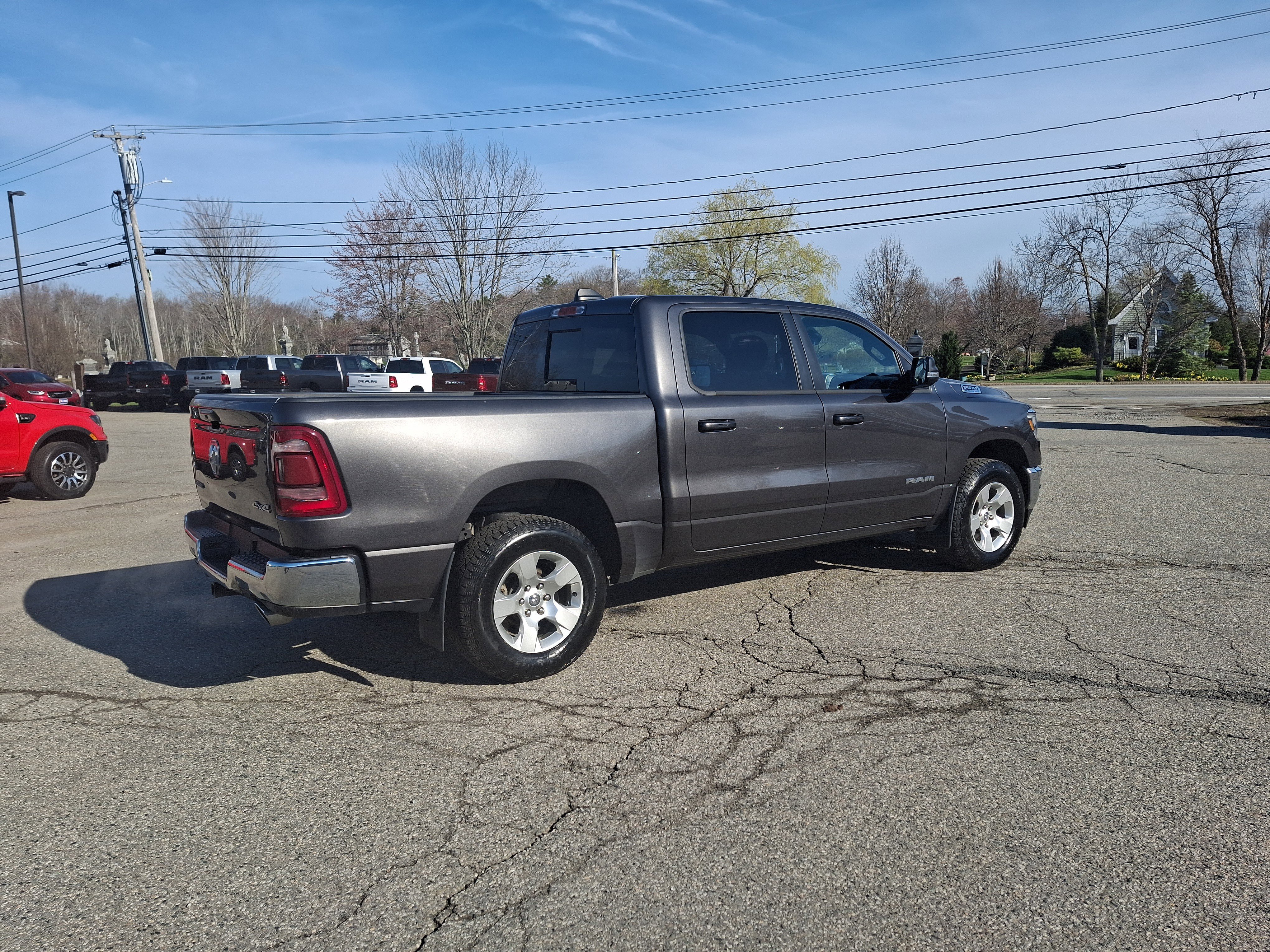 Used 2022 Granite Crystal Metallic Clearcoat Ram Big Horn image 3