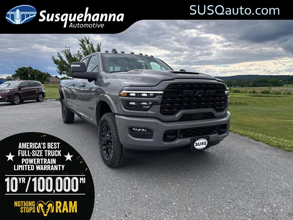 Ceramic Gray Clear-Coat Exterior Paint 2026 RAM 3500 Pickup Truck Four-Wheel Drive 8-Speed Automatic