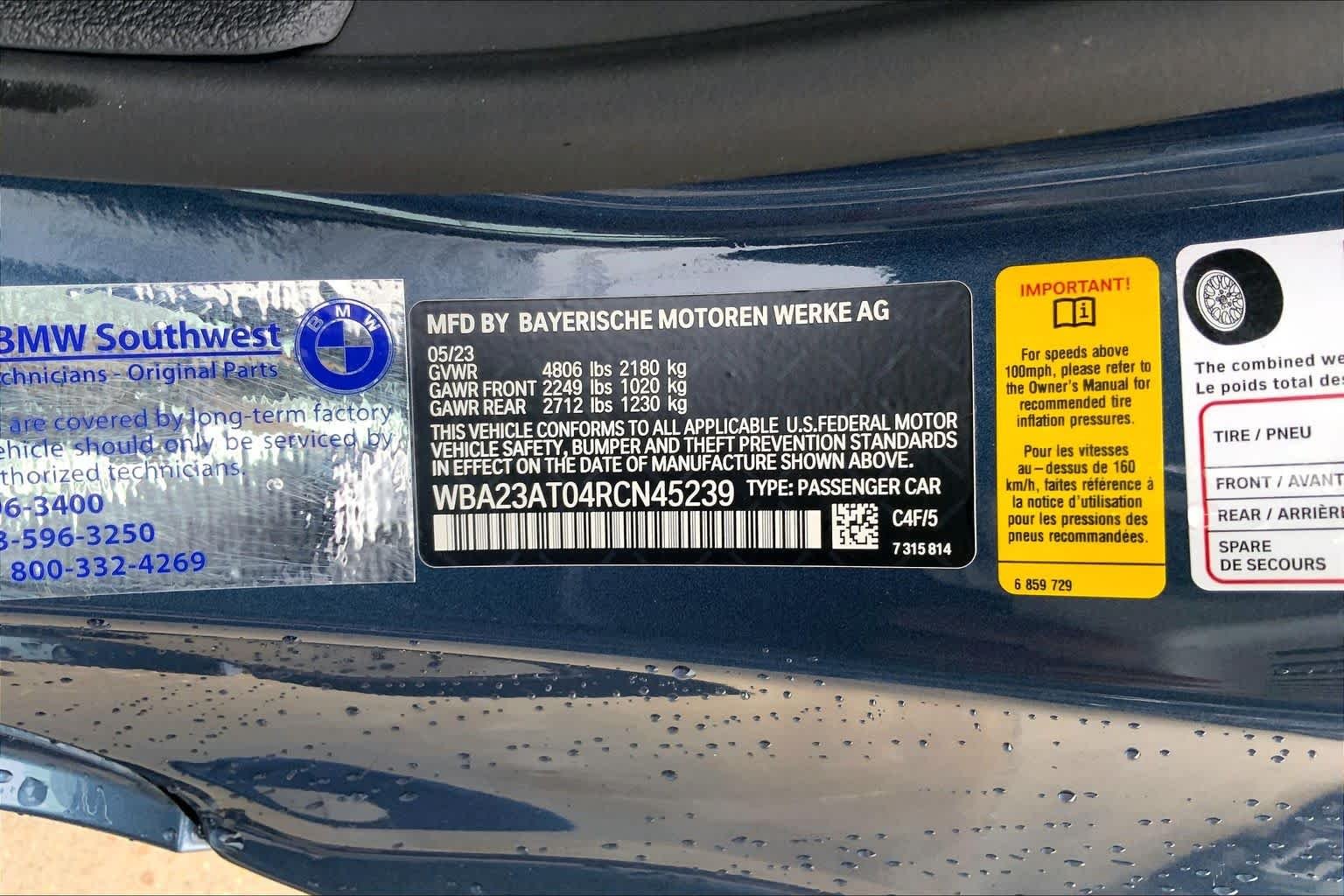 Used 2024 Arctic Race Blue Metallic BMW 430i image 32
