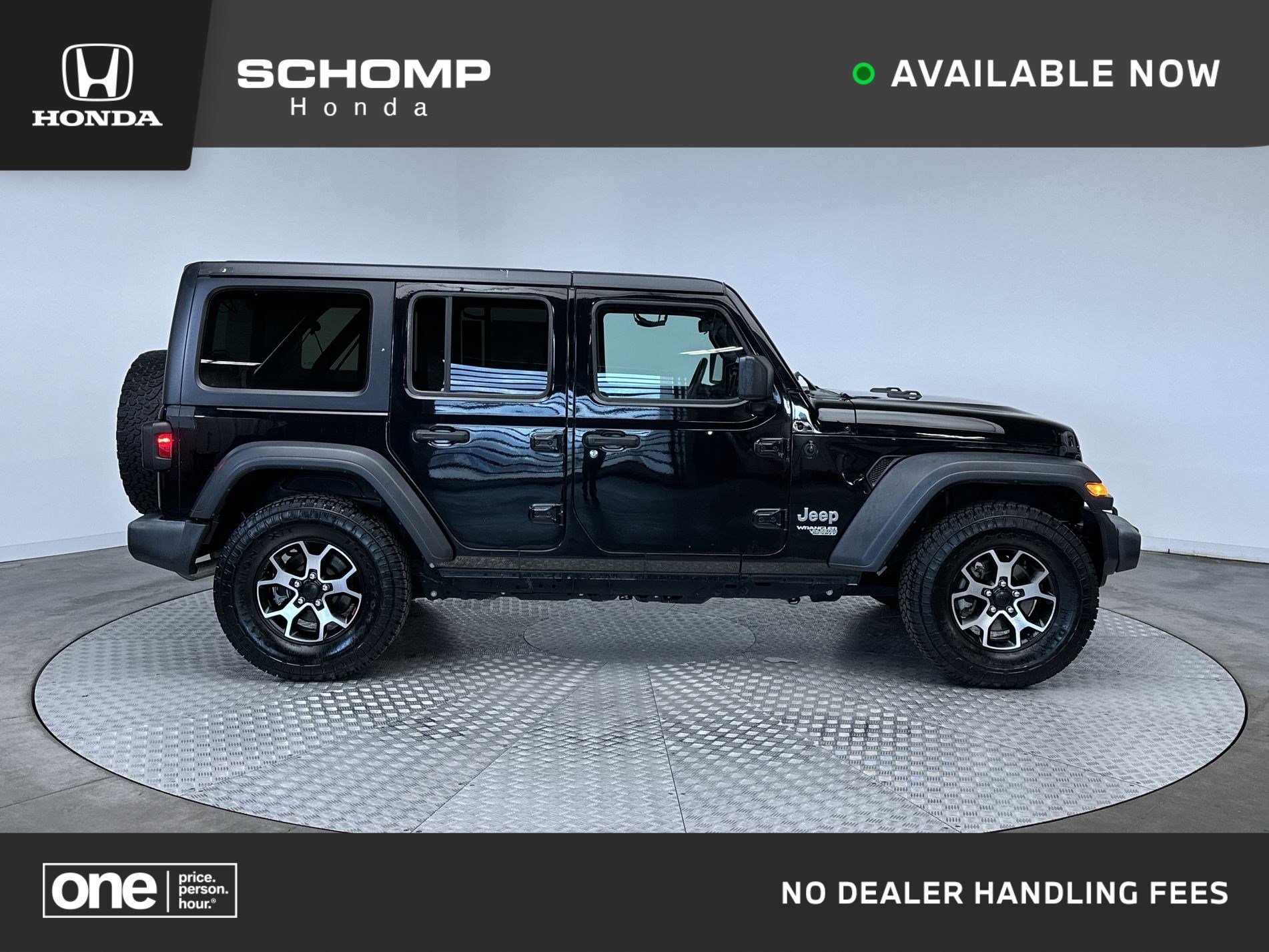 Used 2019 Black Clearcoat Jeep Sport S image 1