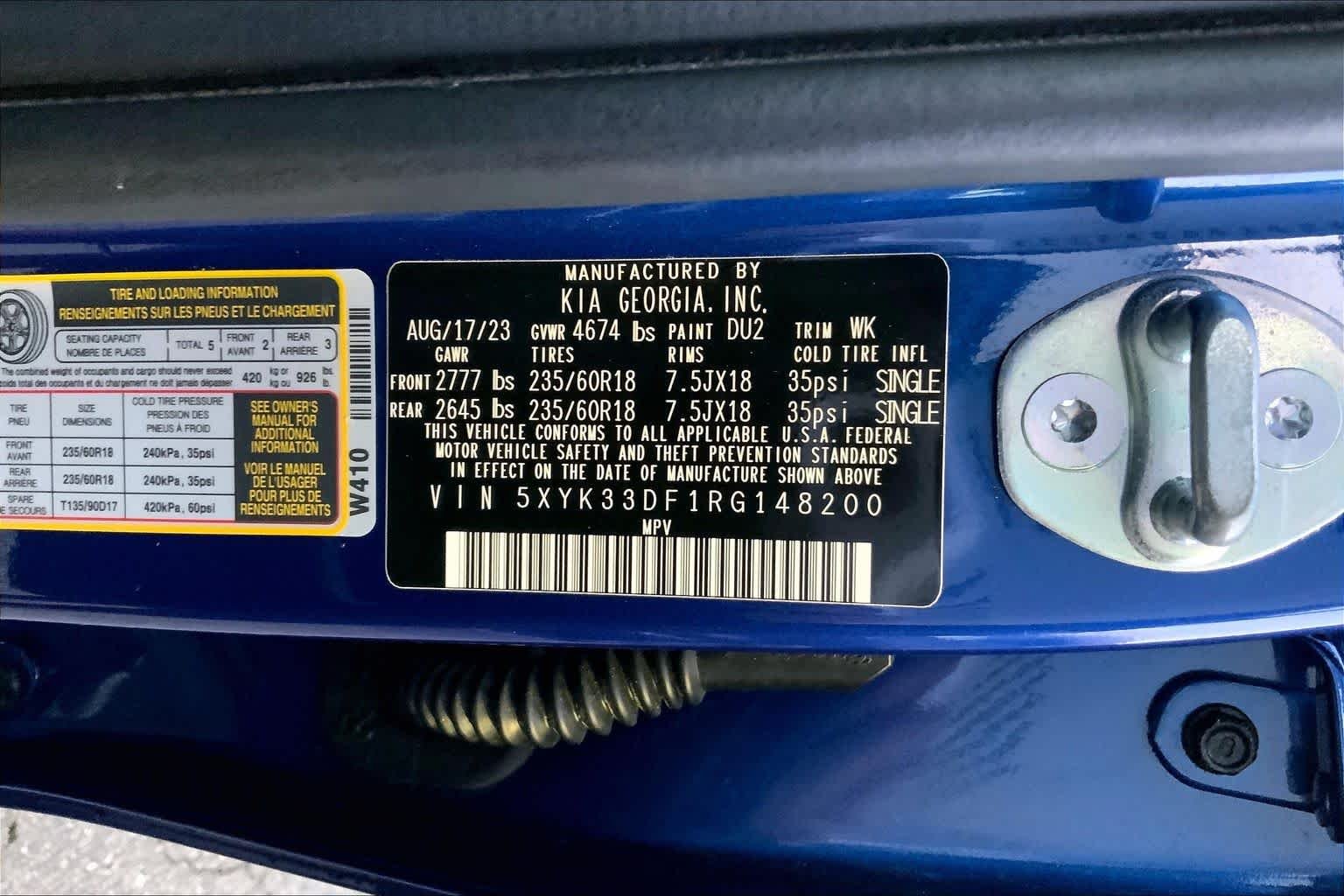 Used 2024 Sapphire Blue Kia EX image 29