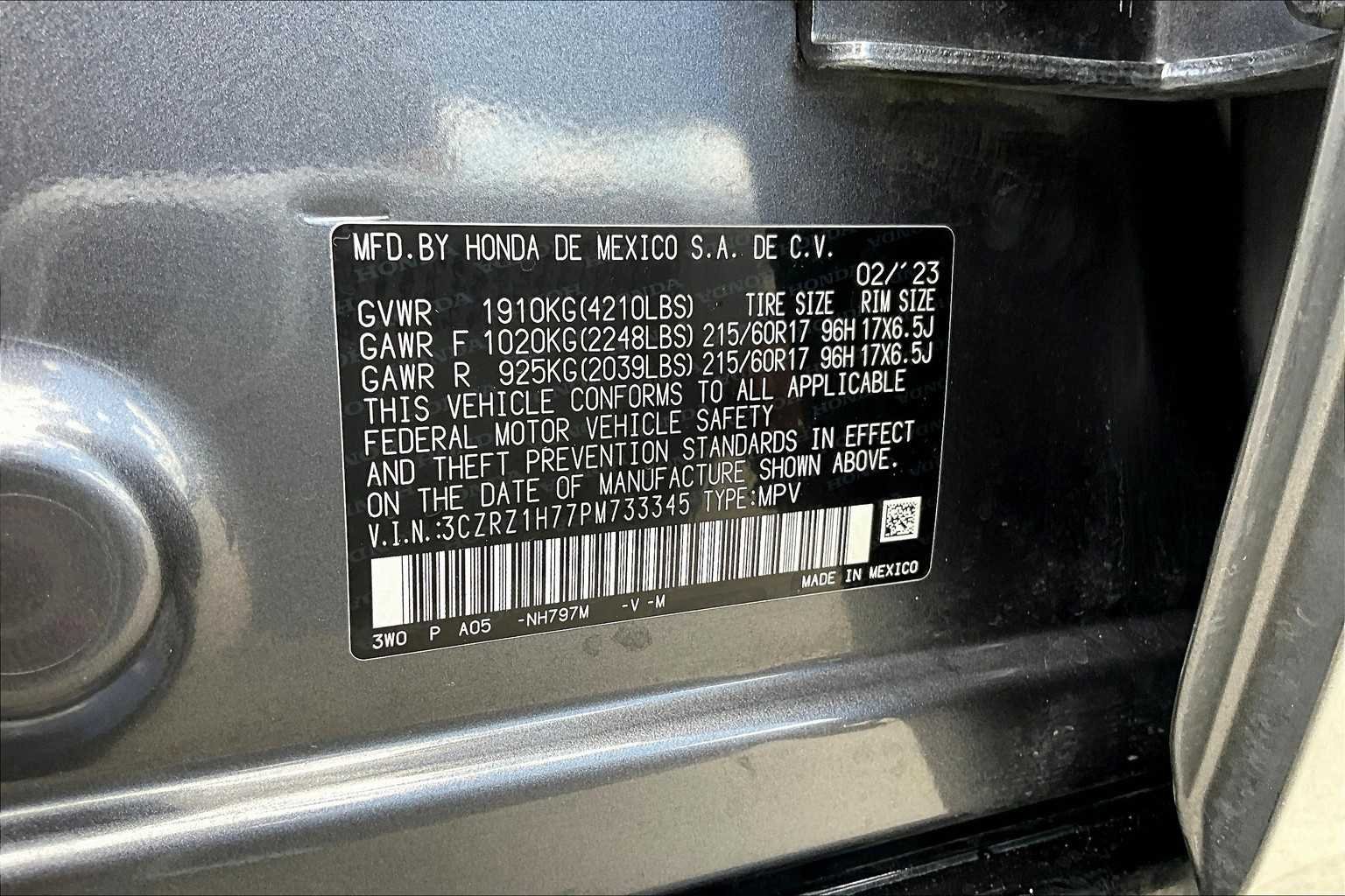 Used 2023 Modern Steel Metallic Honda EX-L image 34