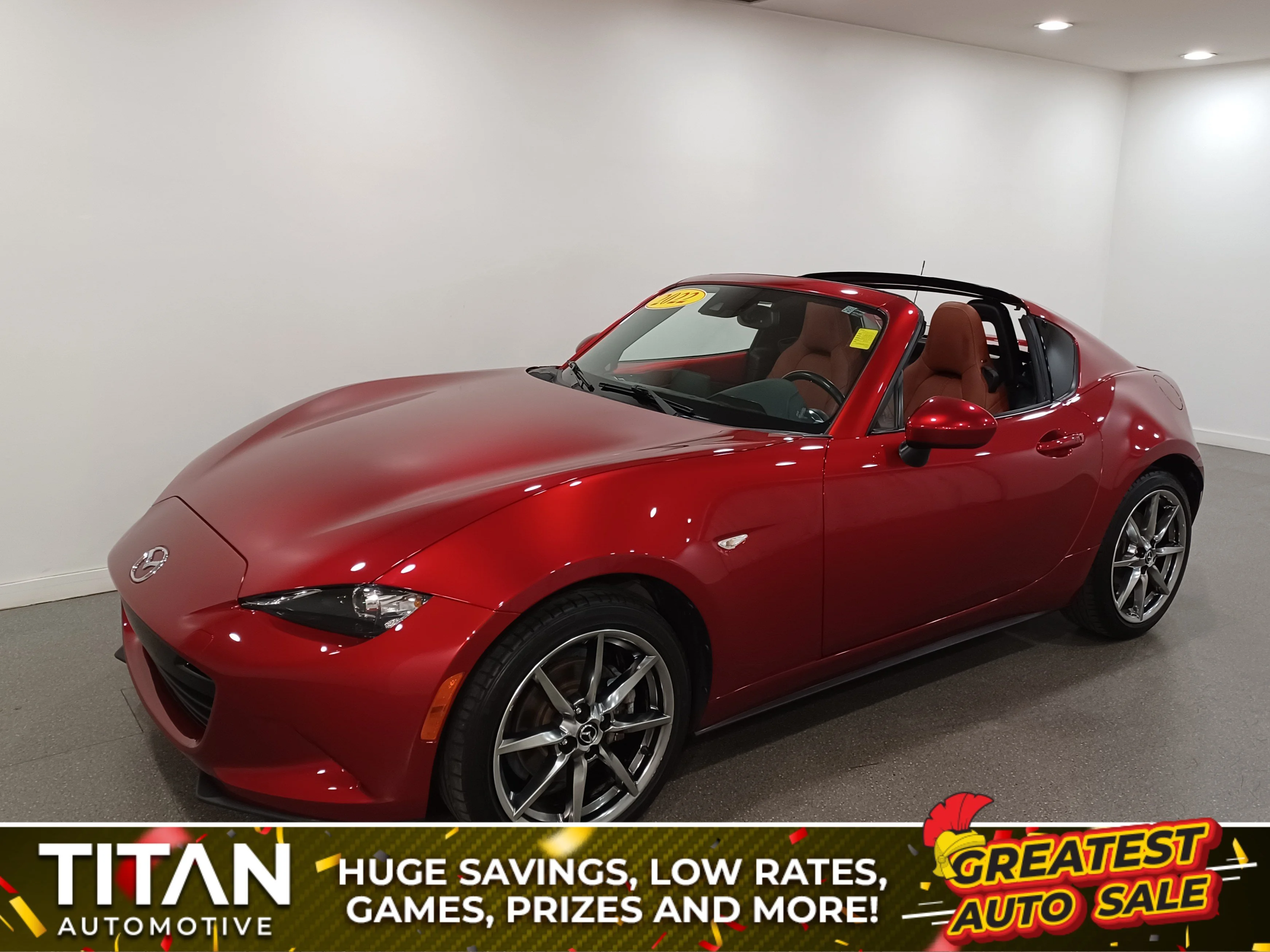 Certified Used 2022 Soul Red Crystal Metallic Mazda RF GT*Soul Red Crystal | Terracotta Htd Leather | Nav | BOSE | Power Hardtop | Blind Spot Detection image 1