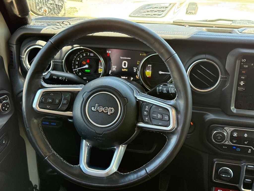 Used 2022 Beige Jeep Unlimited Rubicon 4xe image 12