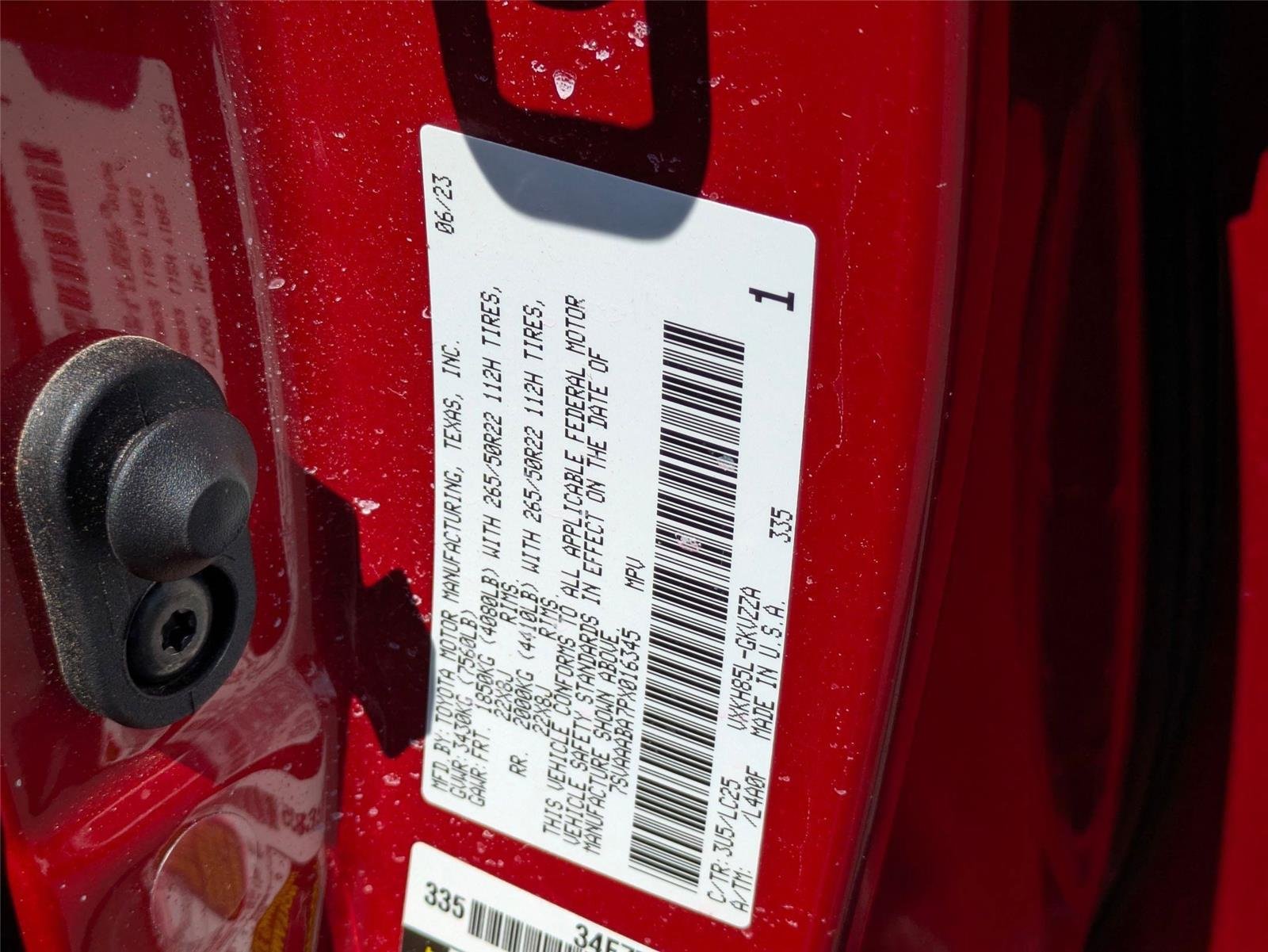 Used 2023 Supersonic Red Toyota Capstone image 38