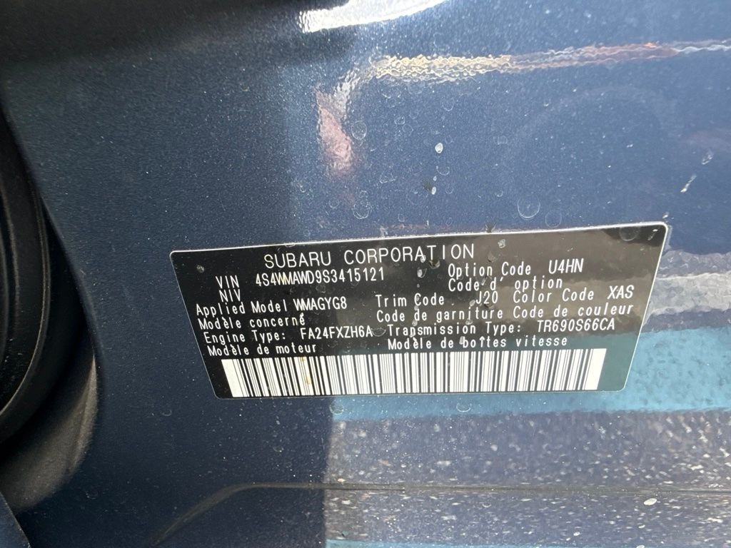 Used 2025 Blue Subaru Onyx Edition Touring image 12