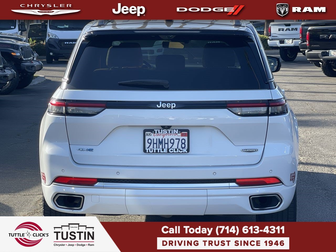 Used 2023 Bright White Clearcoat Jeep Summit Reserve image 5