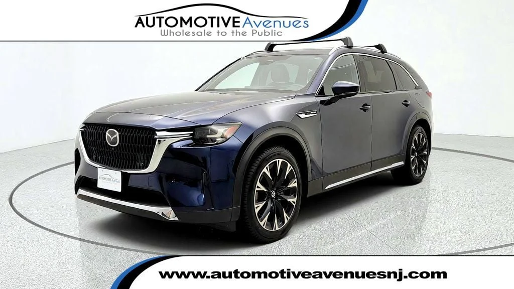 Used 2024 Deep Crystal Blue Mica Mazda Premium Plus AWD image 1